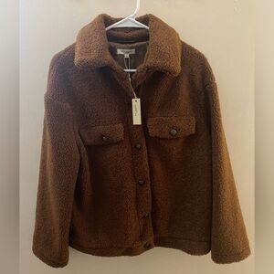 MAX STUDIO Chocolate Teddy Jacket